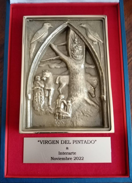 plaqueta virgen del pintado